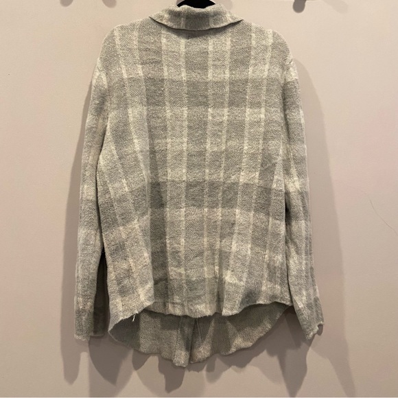 WILLIAM RAST Plaid Shacket Cozy Sweater Jacket Large - Picture 5 of 7